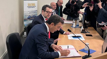 Nota sulla firma del contratto per la realizzazione della diga di protezione del rigassificatore